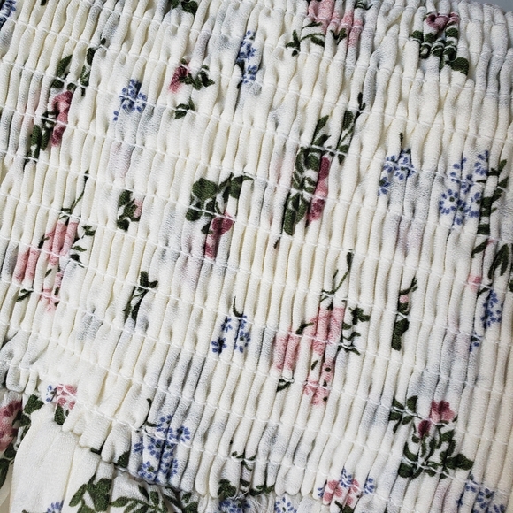 Floral Smocked Spaghetti Strap Midi Dress - Picture 12 of 16